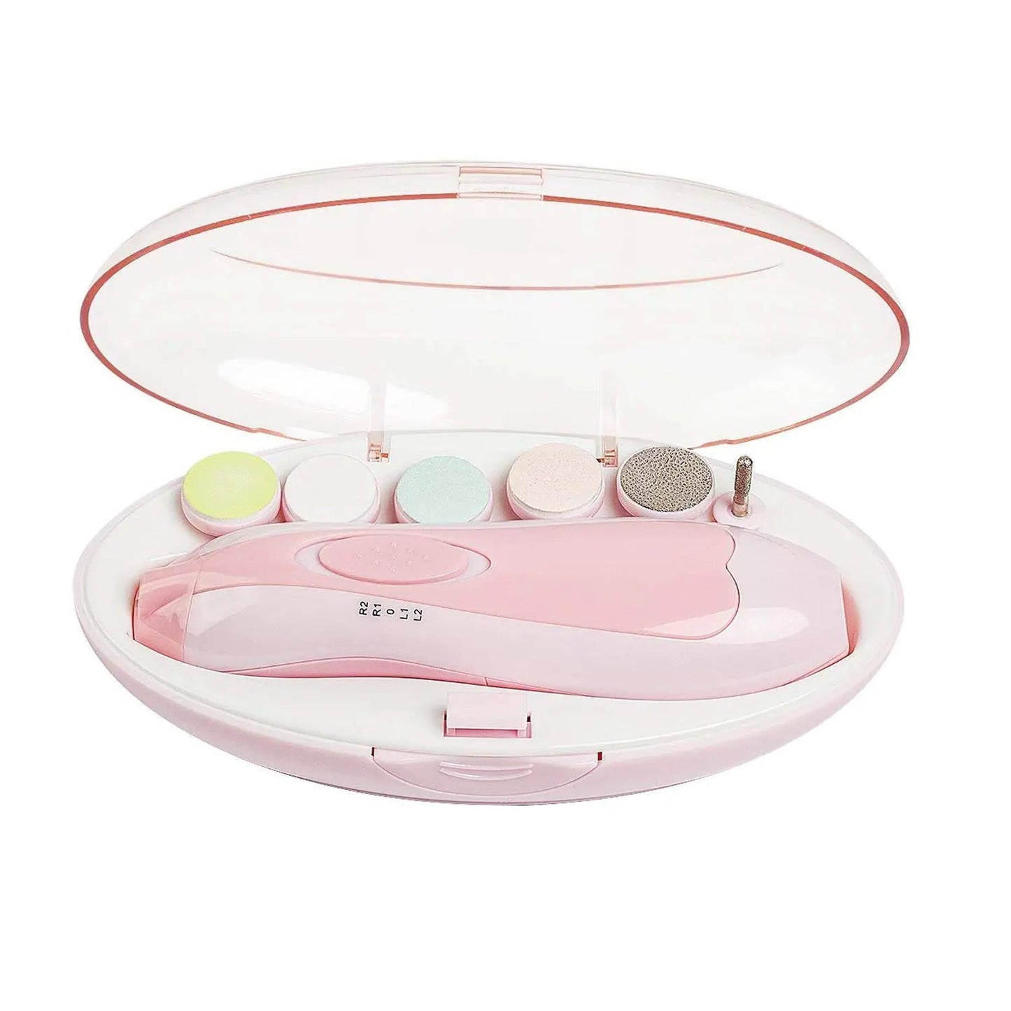 Baby Nail File Electric Nail Trimmer File Manicure Set Toes Fingernails Care Trimmer with LED Light for Newborn Kids and Adults - Milo Hub 56