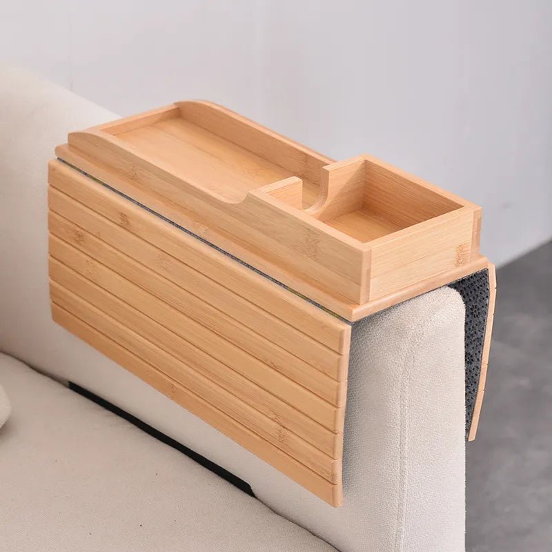 Sofa Arm Rest Tray Bamboo - Milo Hub 56