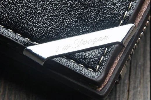 Vertical Buckle Wallet with Zipper Closure - Milo Hub 56