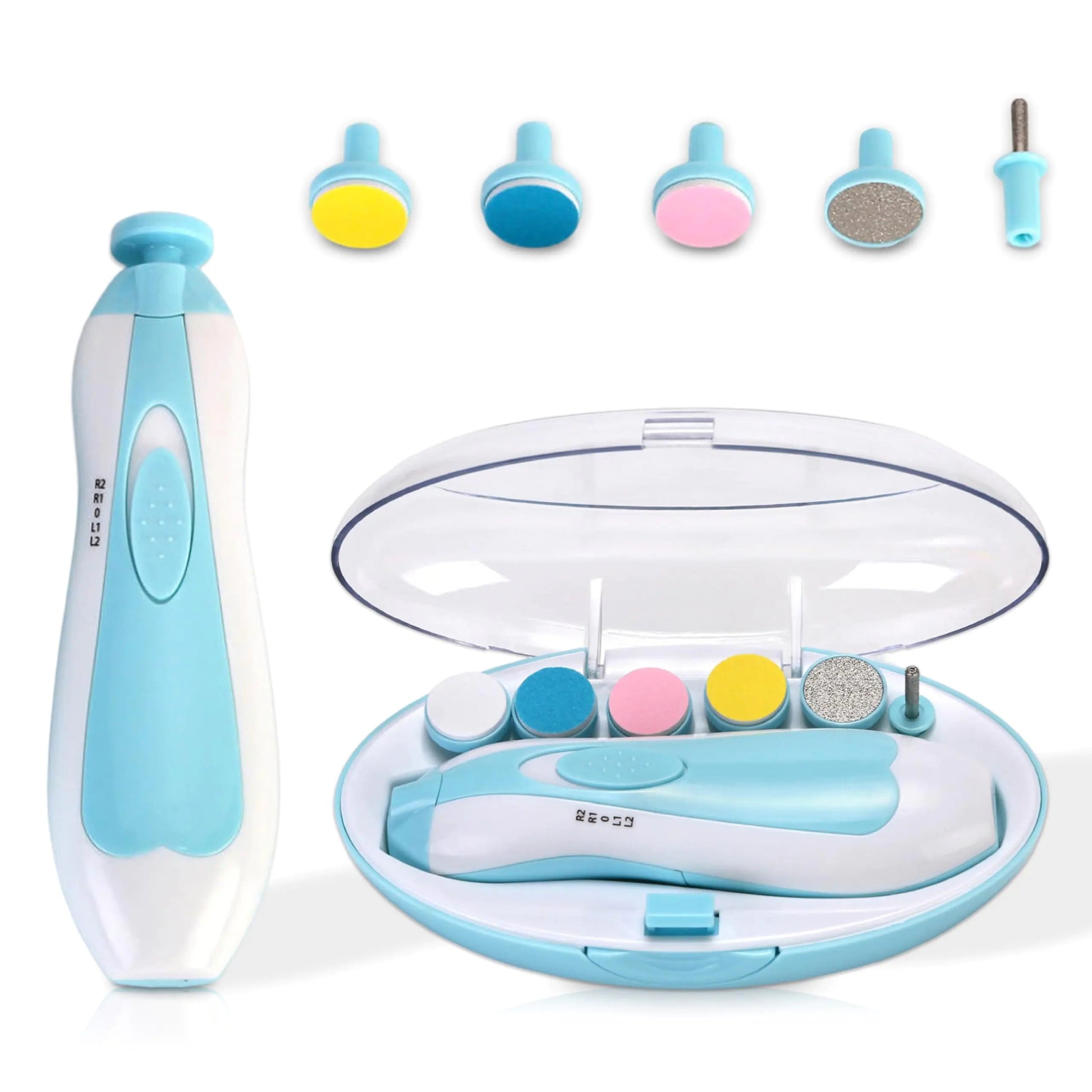 Baby Nail Clipper Manicure Pedicure Nail Trimmer Light Blue and White - Milo Hub 56