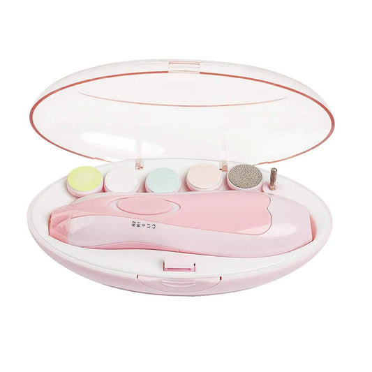 Baby Nail File Electric Nail Trimmer File Manicure Set Toes Fingernails Care Trimmer with LED Light for Newborn Kids and Adults - Milo Hub 56