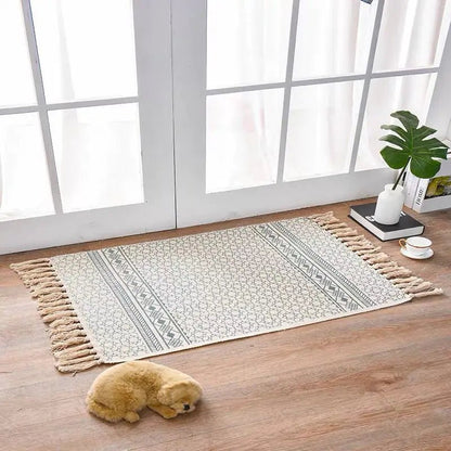 Cotton Linen Area Rug for Home Entrance - Milo Hub 56