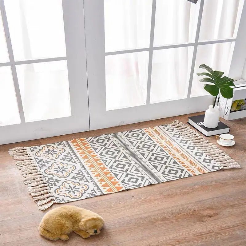 Cotton Linen Area Rug for Home Entrance - Milo Hub 56