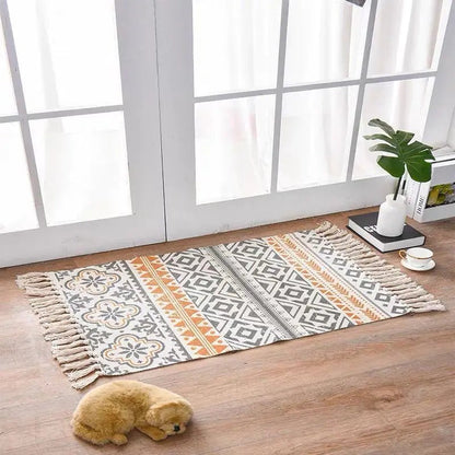 Cotton Linen Area Rug for Home Entrance - Milo Hub 56