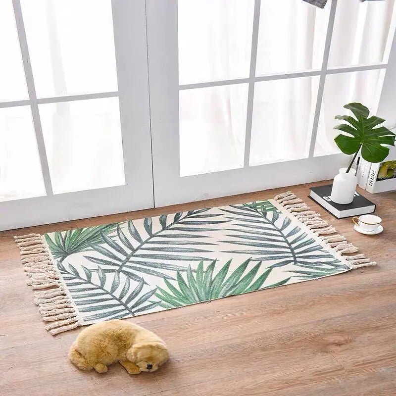 Cotton Linen Area Rug for Home Entrance - Milo Hub 56