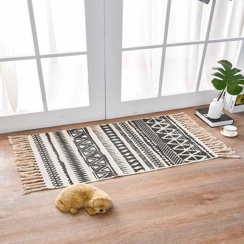 Cotton Linen Area Rug for Home Entrance - Milo Hub 56