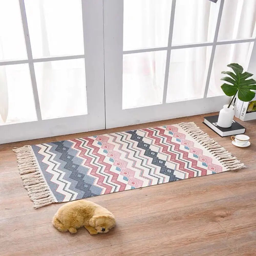 Cotton Linen Area Rug for Home Entrance - Milo Hub 56