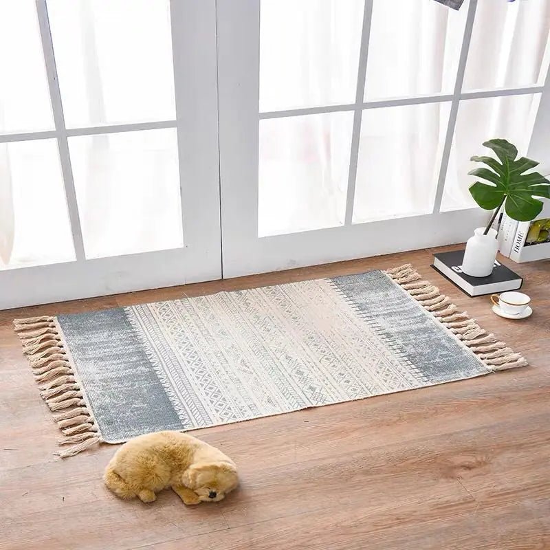 Cotton Linen Area Rug for Home Entrance - Milo Hub 56