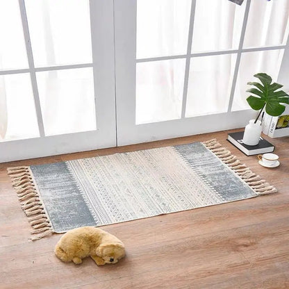 Cotton Linen Area Rug for Home Entrance - Milo Hub 56