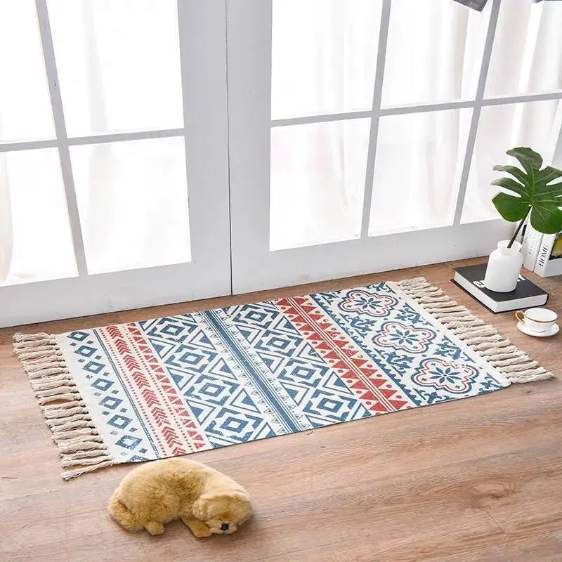 Cotton Linen Area Rug for Home Entrance - Milo Hub 56