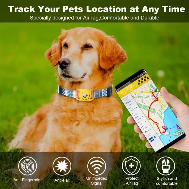 Digital Printing Collar for Apple Airtag - Pets Accessories - Milo Hub 56