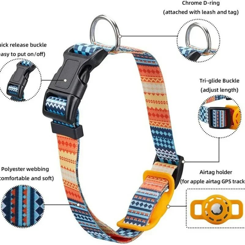 Digital Printing Collar for Apple Airtag - Pets Accessories - Milo Hub 56