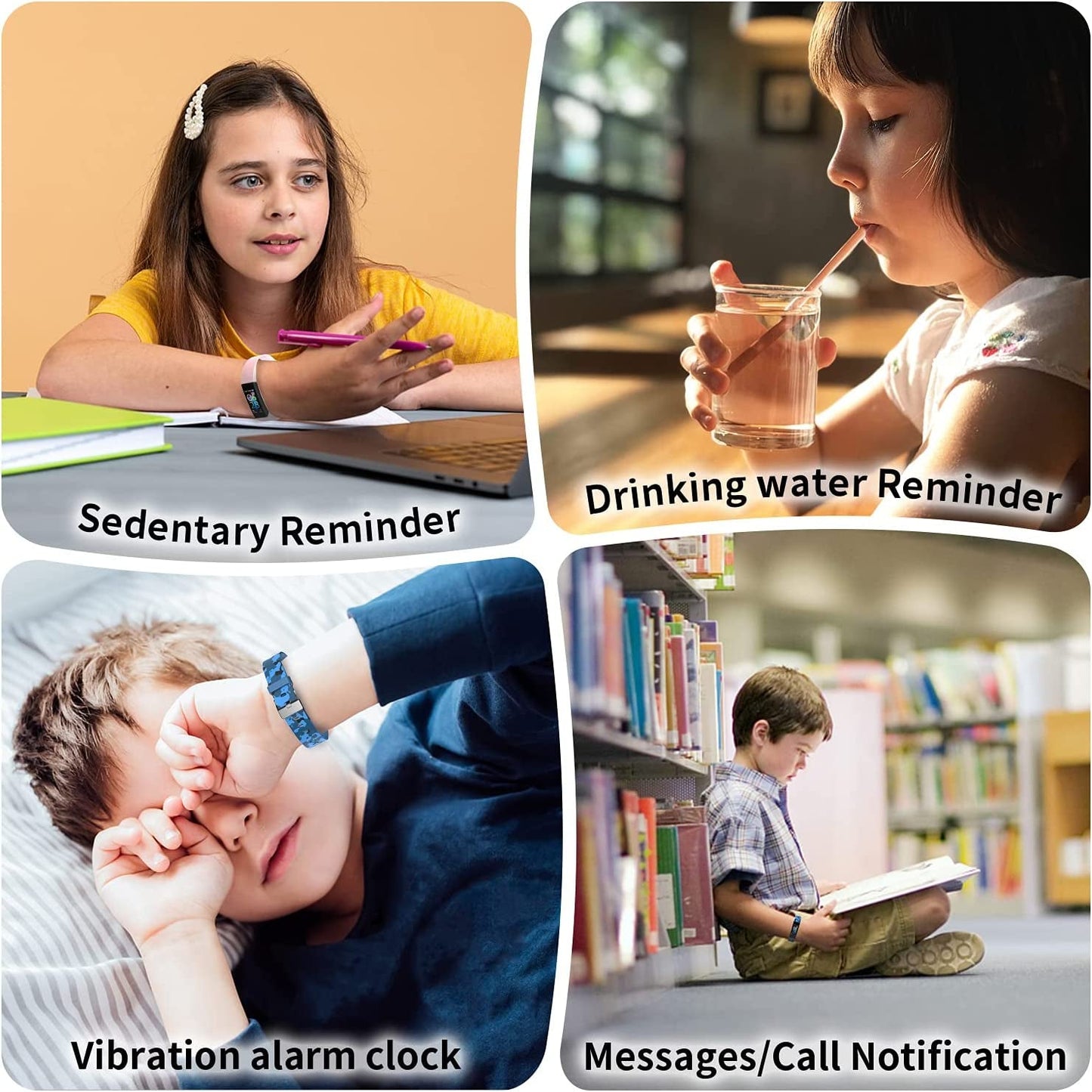 Kids Watch Fitness Tracker, Fitness Watches for Kids, Activity Tracker with Pedometers, Stopwatch, IP68 Waterproof, 11 Sport Modes Smart Watch for Kids Age 6 - 16 Years Old(A) - Milo Hub 56