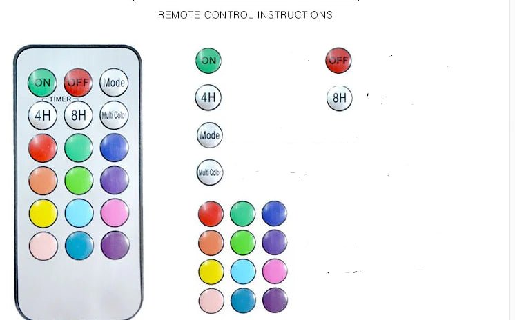 LED Electronic Candle with Remote and Timer (18 Keys) - Milo Hub 56