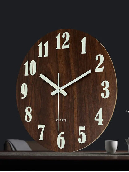 Luminous DIY Wooden Wall Clock for Home Decor - Milo Hub 56