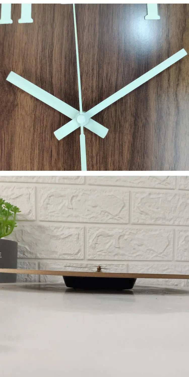 Luminous DIY Wooden Wall Clock for Home Decor - Milo Hub 56