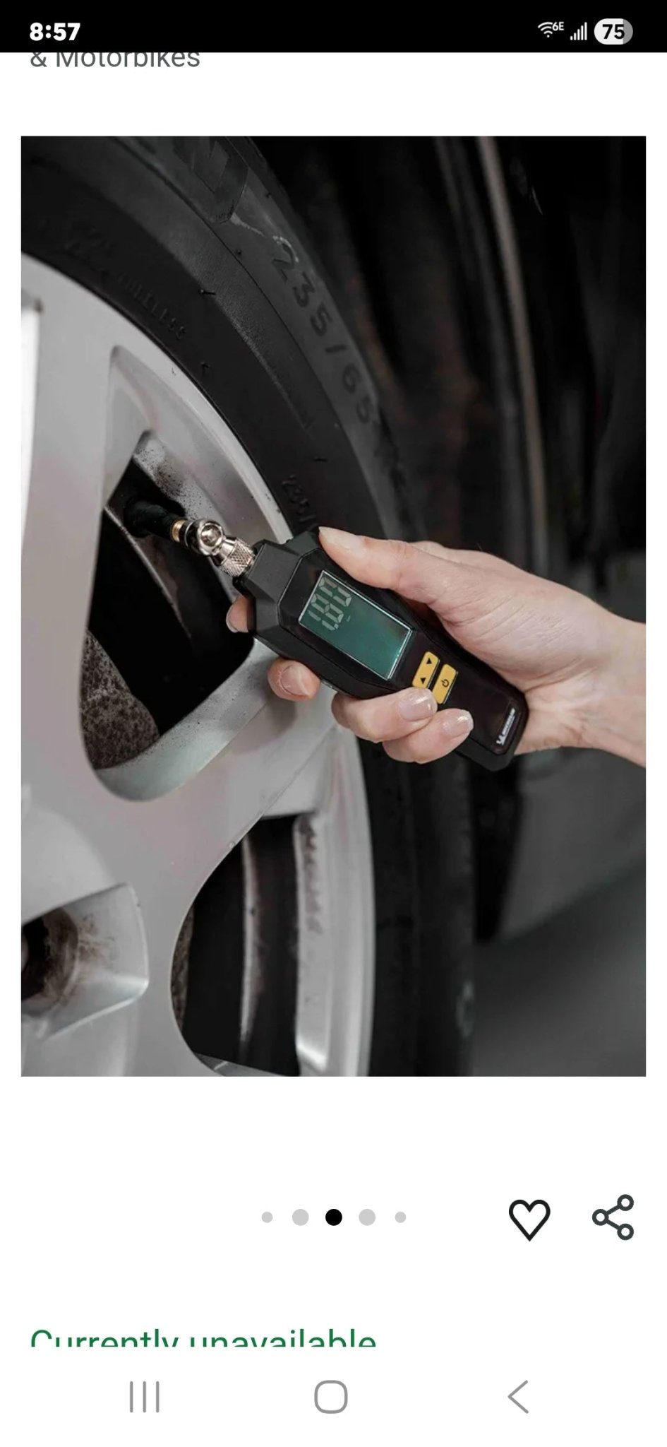 Michelin MC12295 99PSI Digital Tire Pressure Meter - Milo Hub 56