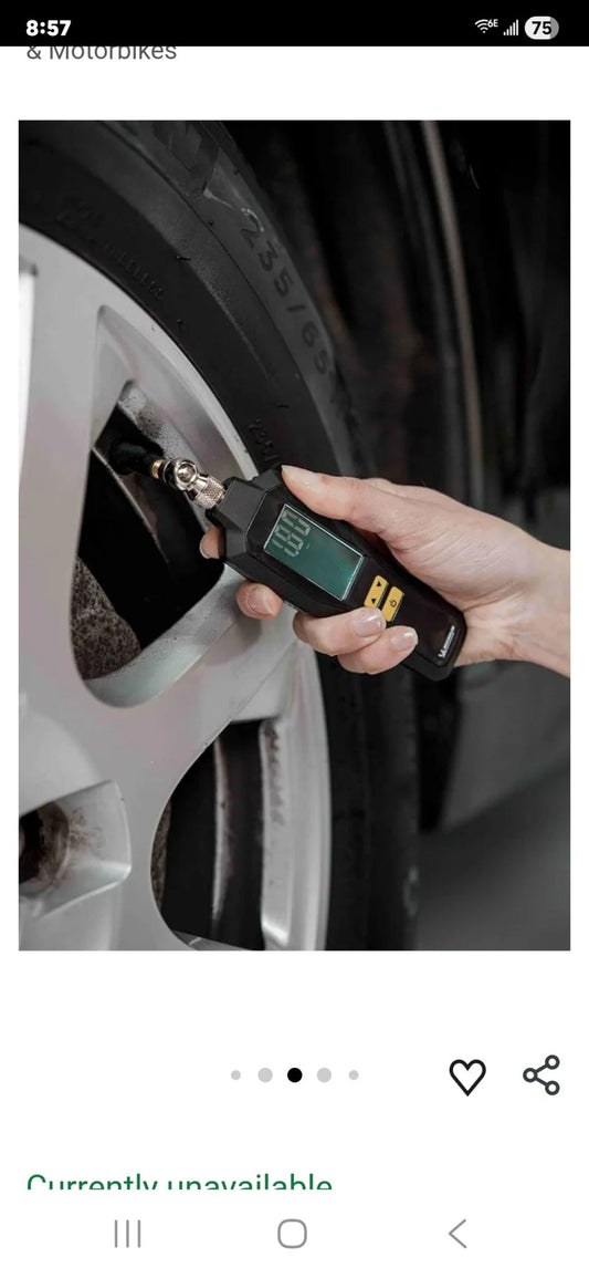 Michelin MC12295 99PSI Digital Tire Pressure Meter - Milo Hub 56