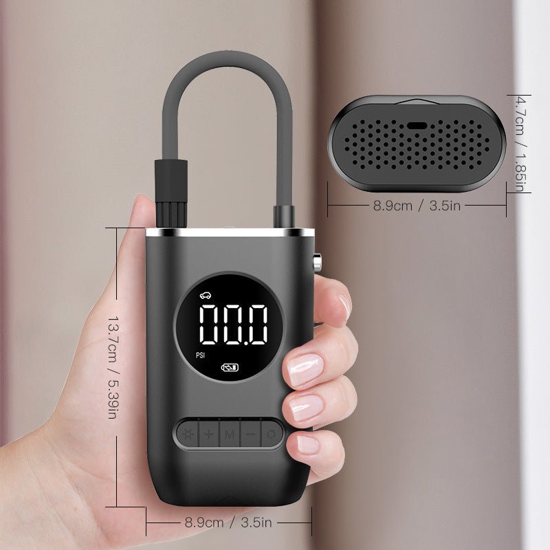 New Car Portable Inflator Pump Mini Bicycle Electric Tire Handheld Wireless Charging Super Car Inflator Pump(E) - Milo Hub 56