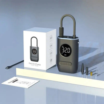 New Car Portable Inflator Pump Mini Bicycle Electric Tire Handheld Wireless Charging Super Car Inflator Pump(E) - Milo Hub 56