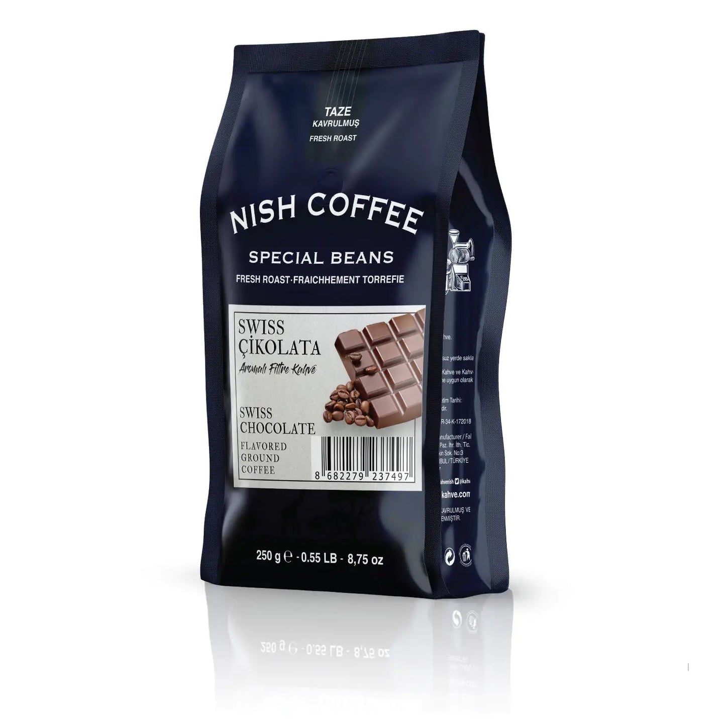 Nish Swiss Chocolate Flavored Filter Coffee 250 Gr - Milo Hub 56