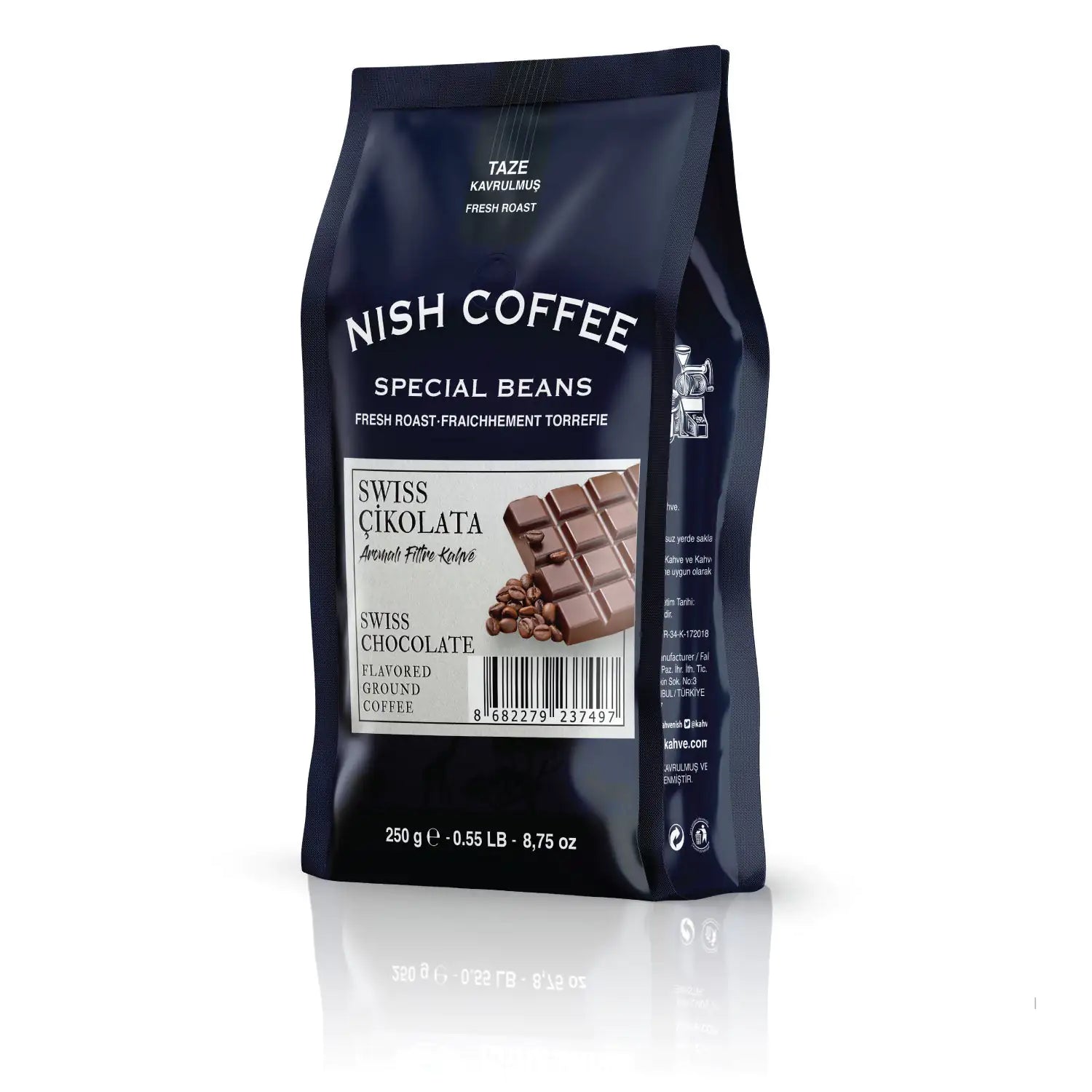 Nish Swiss Chocolate Flavored Filter Coffee 250 Gr - Milo Hub 56