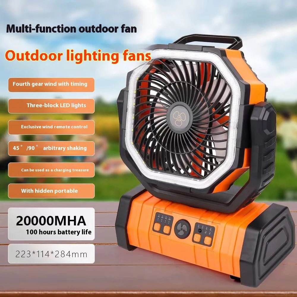 Outdoor Household Power Bank LED Light Camping Fan - Milo Hub 56