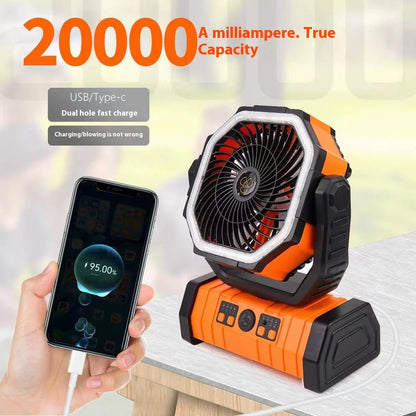 Outdoor Household Power Bank LED Light Camping Fan - Milo Hub 56