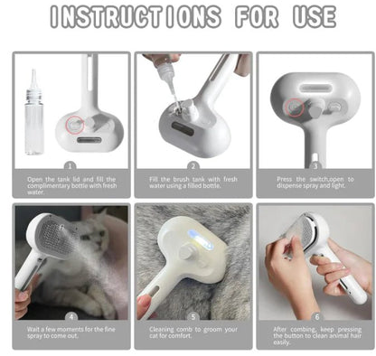 Pet Hair Spray Brush - Milo Hub 56