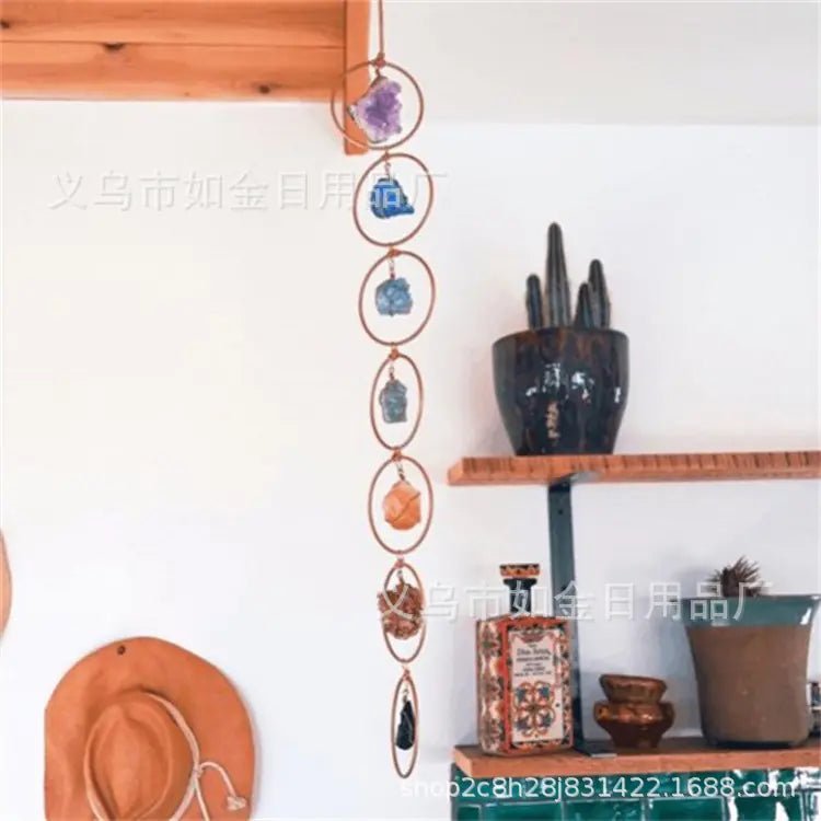 Raw Crystal 7 Gemstone Wall Decor - Milo Hub 56