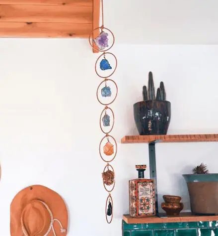 Raw Crystal 7 Gemstone Wall Decor - Milo Hub 56
