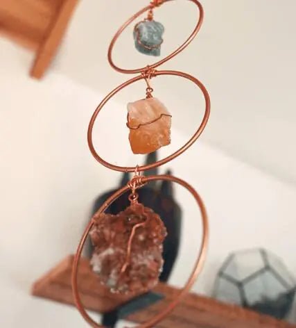 Raw Crystal 7 Gemstone Wall Decor - Milo Hub 56