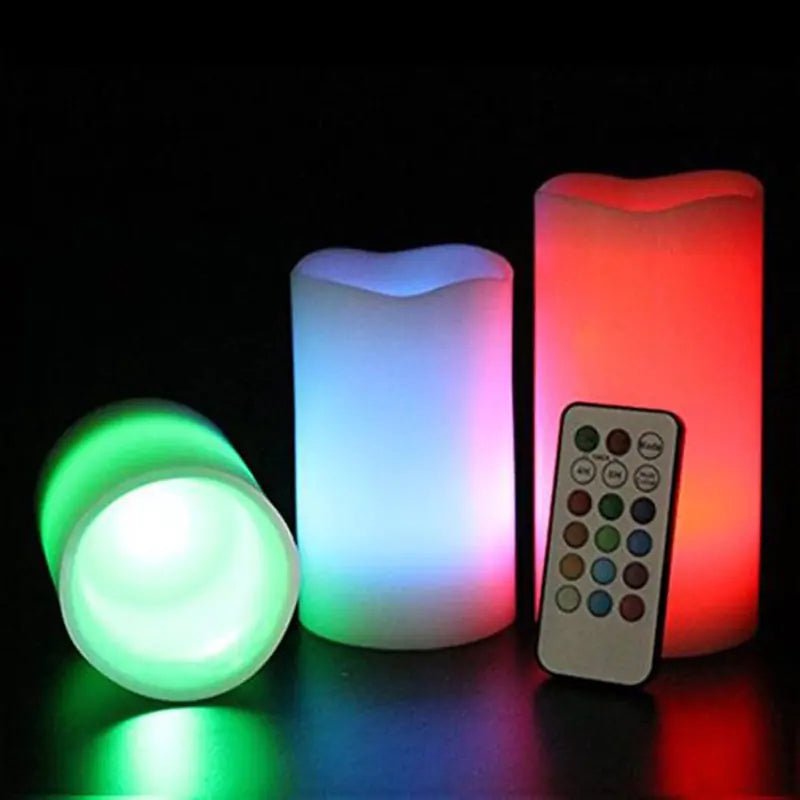 Remote Control Color Changing Plastic Candles - Milo Hub 56