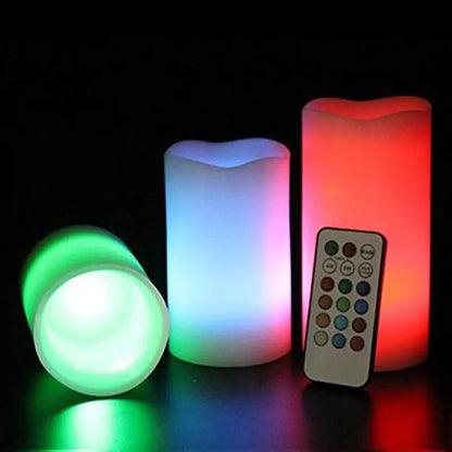 Remote Control Color Changing Plastic Candles - Milo Hub 56