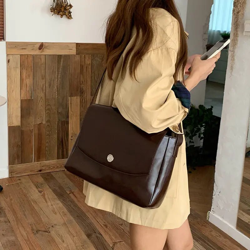 Retro Large Capacity Briefcase with Niche Design - Milo Hub 56