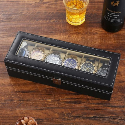 Six - Piece Boxed Watch Men's Steel Band Fashion Party Dress Watch Men's Gift - Milo Hub 56