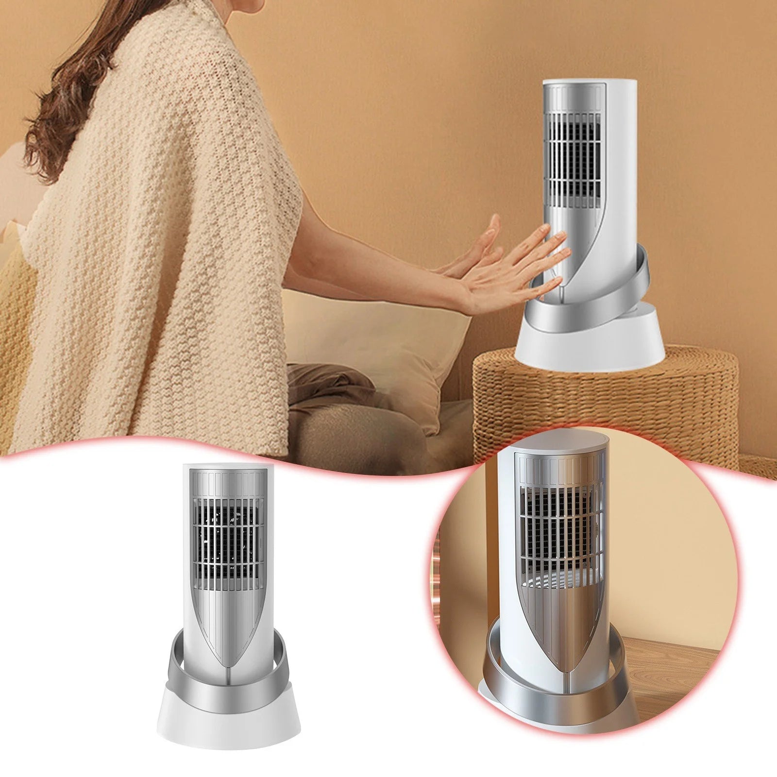 Solar Panel Heater for House in Wall Heaters with Desktop Home Dormitory Office Heater Small Fast Heating Fan (A) - Milo Hub 56