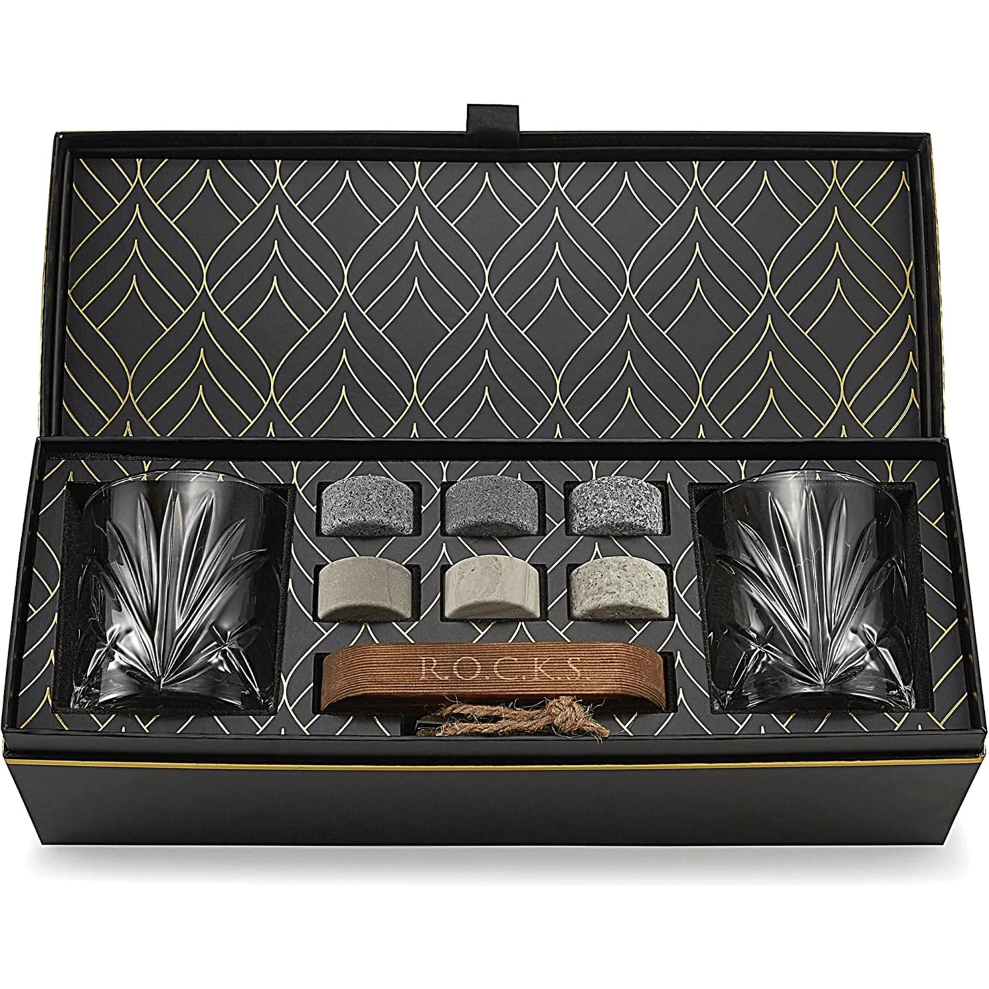 The Connoisseur's Set - Whiskey Stones & Palm Glass Edition - Milo Hub 56