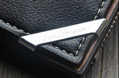 Vertical Buckle Wallet with Zipper Closure - Milo Hub 56