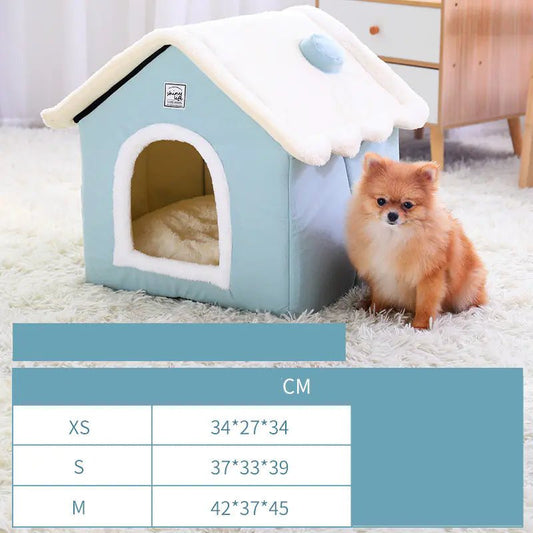 Warm Closed Dog Kennel House for Pets - Milo Hub 56