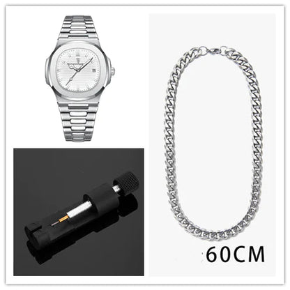 Waterproof Men's Quartz Watch - Milo Hub 56