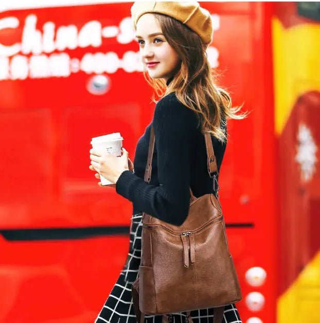 Women's Backpack - Dual Shoulder Bag - Milo Hub 56